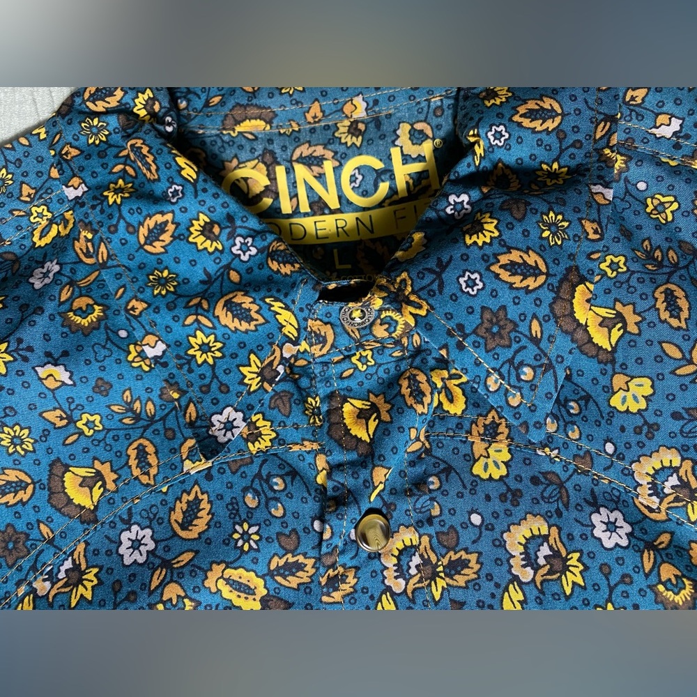 Men’s western Cinch long sleeve shirt Large